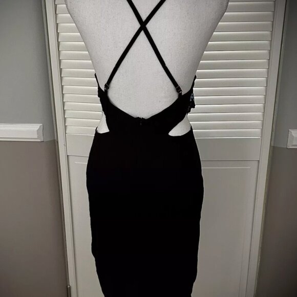 NWOT Cleobella Floral Embroidered Black Summer Dress Handmade Small - Picture 5 of 6